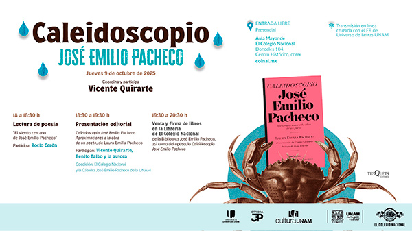 Presentación editorial de “Caleidoscopio José Emilio Pacheco”, de Laura Emilia Pacheco